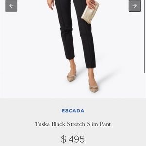 New without tags Escada Tuska stretch pant
